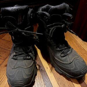 Columbia Mens black leather Omni Grip waterproof Boots size 7